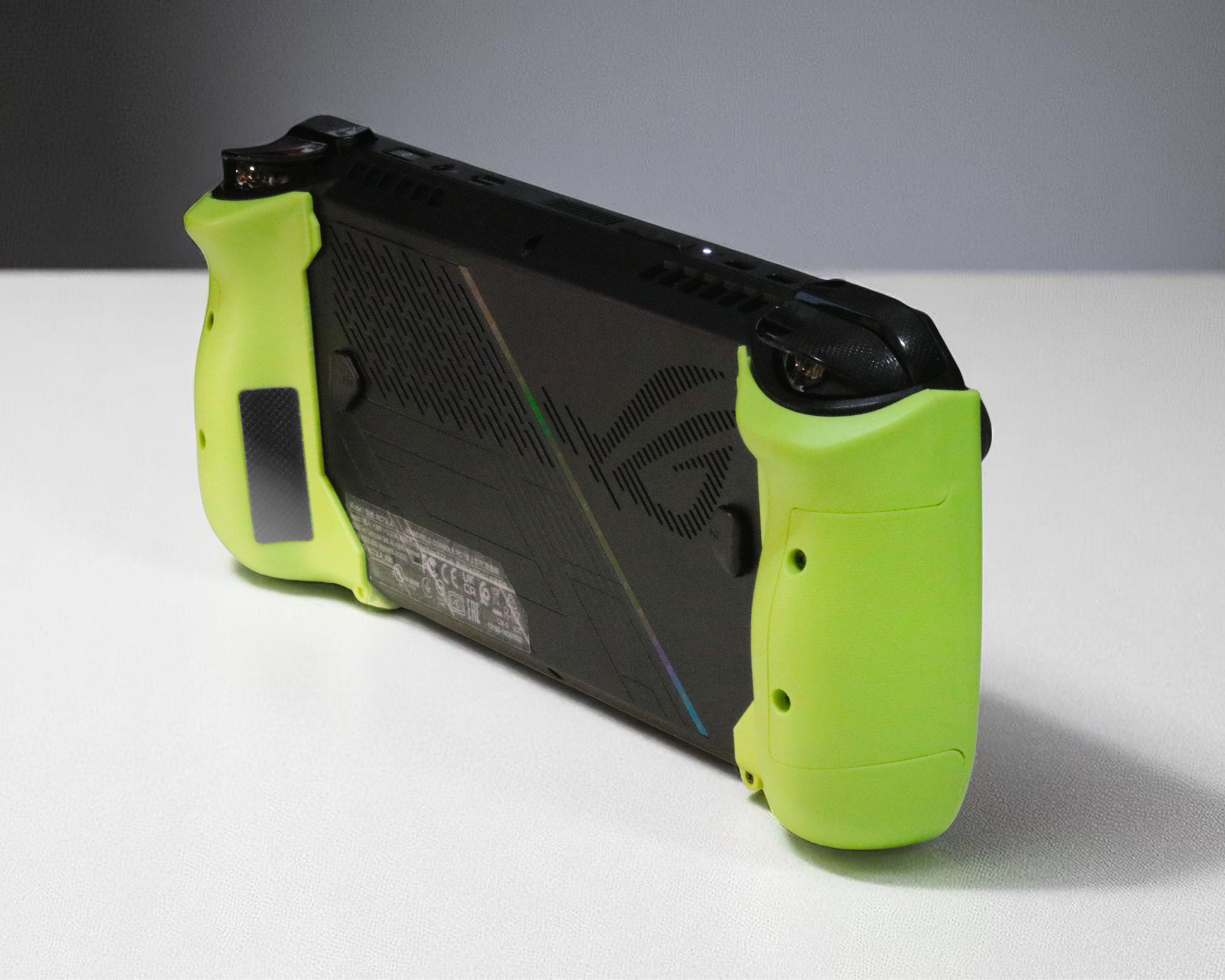 Ergonomic_Comfort_Grips_Convertible_Protective_Case_for_ASUS_ROG_ALLY_X_-_green_grips_back